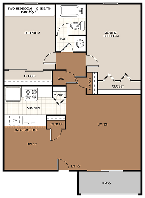 Seville West Apartments Floorplan 2